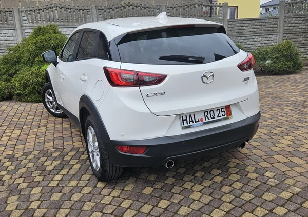 Mazda CX-3 cena 64999 przebieg: 149560, rok produkcji 2016 z Rzgów małe 56